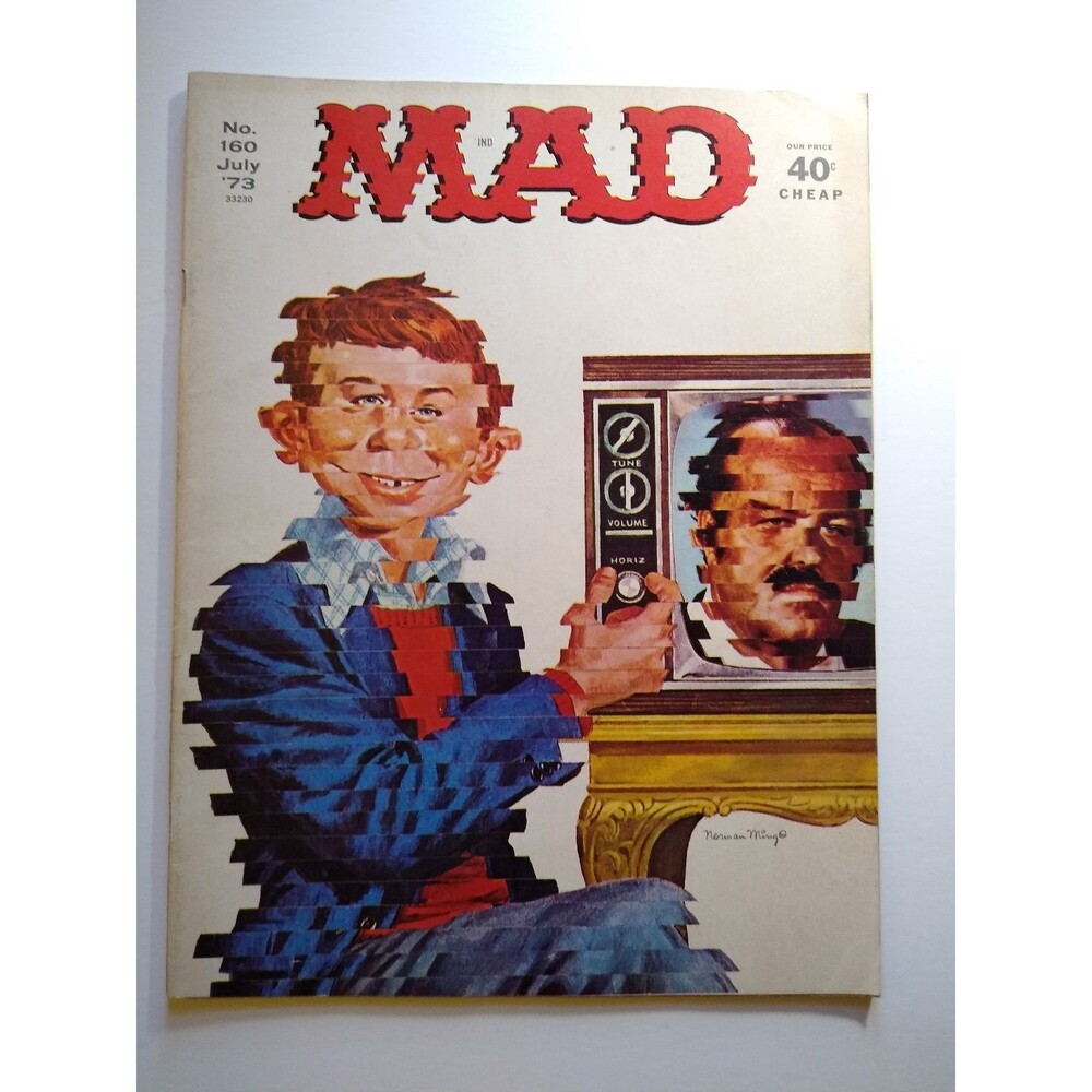 MAD Magazine #160 E.C. Publications Bronze Age 1973 Cannon TV Show Satire